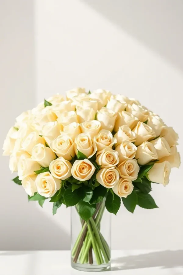 Cream Rose Bunch - Image 2